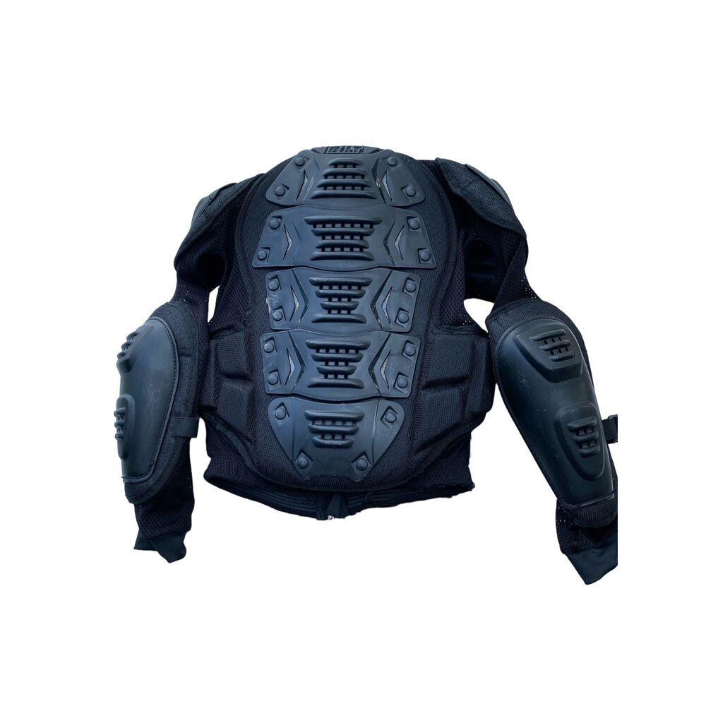 BILT MotoCross Black Body Armor Jacket for Dirt, Racing Size OSFM